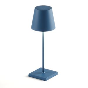 Luminária de Mesa Abajur LED Tina Interlight - Portátil - Sem Fio - Azul Índigo