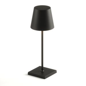 Luminária de Mesa Abajur LED Tina Interlight-Portátil-Sem Fio-Preto