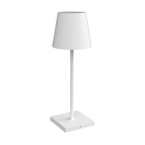 Luminária de Mesa Abajur LED Tina Interlight - Portátil - Sem Fio -  Branco