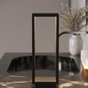 Luminária de Mesa Greta Interlight Portátil LED Preto