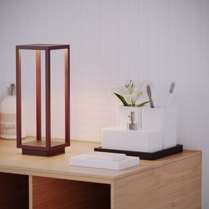 Luminária de Mesa Greta Interlight Portátil LED Corten