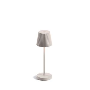 Luminária de Mesa Abajur LED Mini PL Interlight - Portátil Sem Fio -  Nude