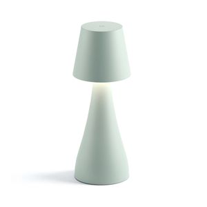 Luminária de Mesa Abajur LED Dontin Interlight - Portátil Sem Fio - Verde Sálvia